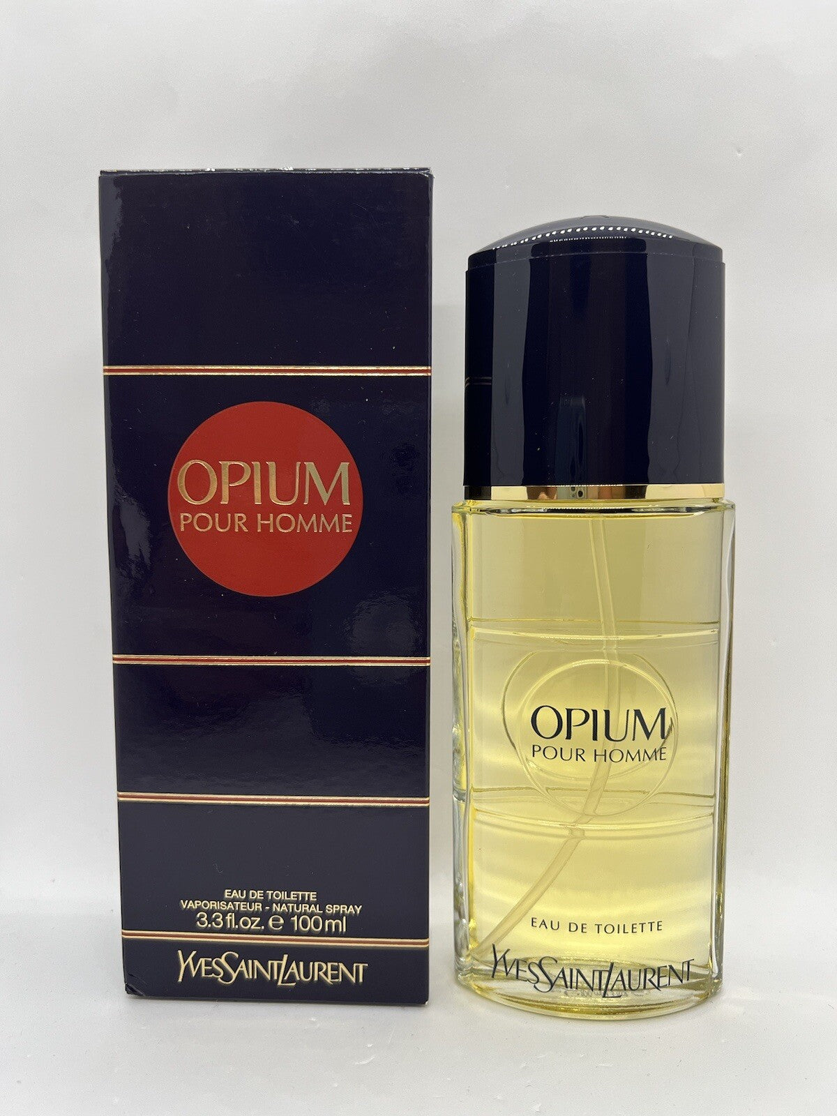 YSL OPIUM POUR HOMME EDT 100ML/3.3OZ VINTAGE OPEN BOX RARE0