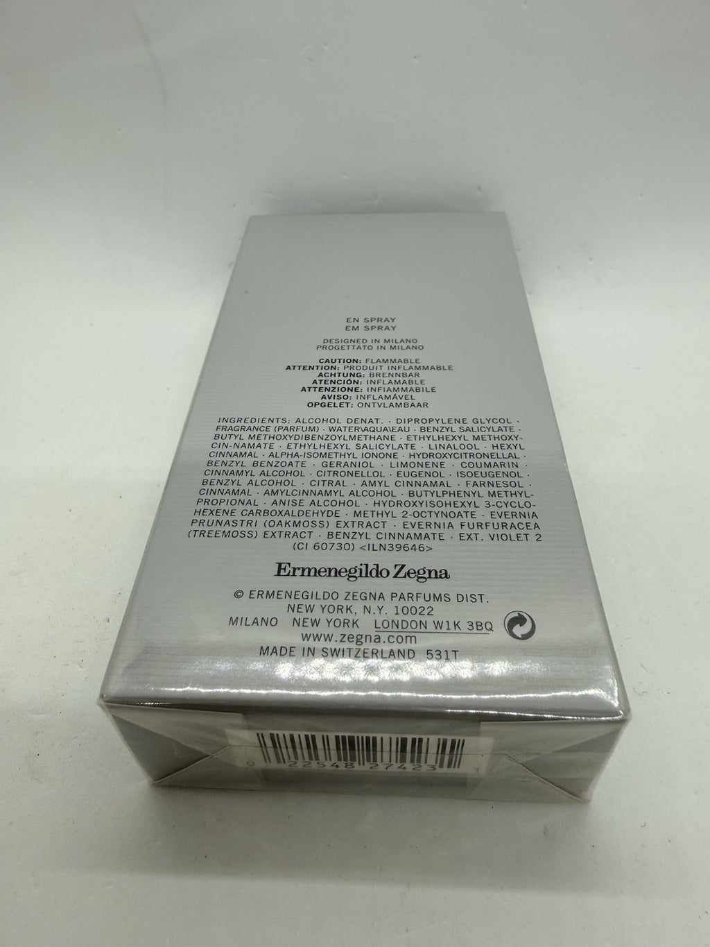 ZEGNA UOMO EDT Ermenegildo Zegna 50ml/1.7 Oz BNIB3