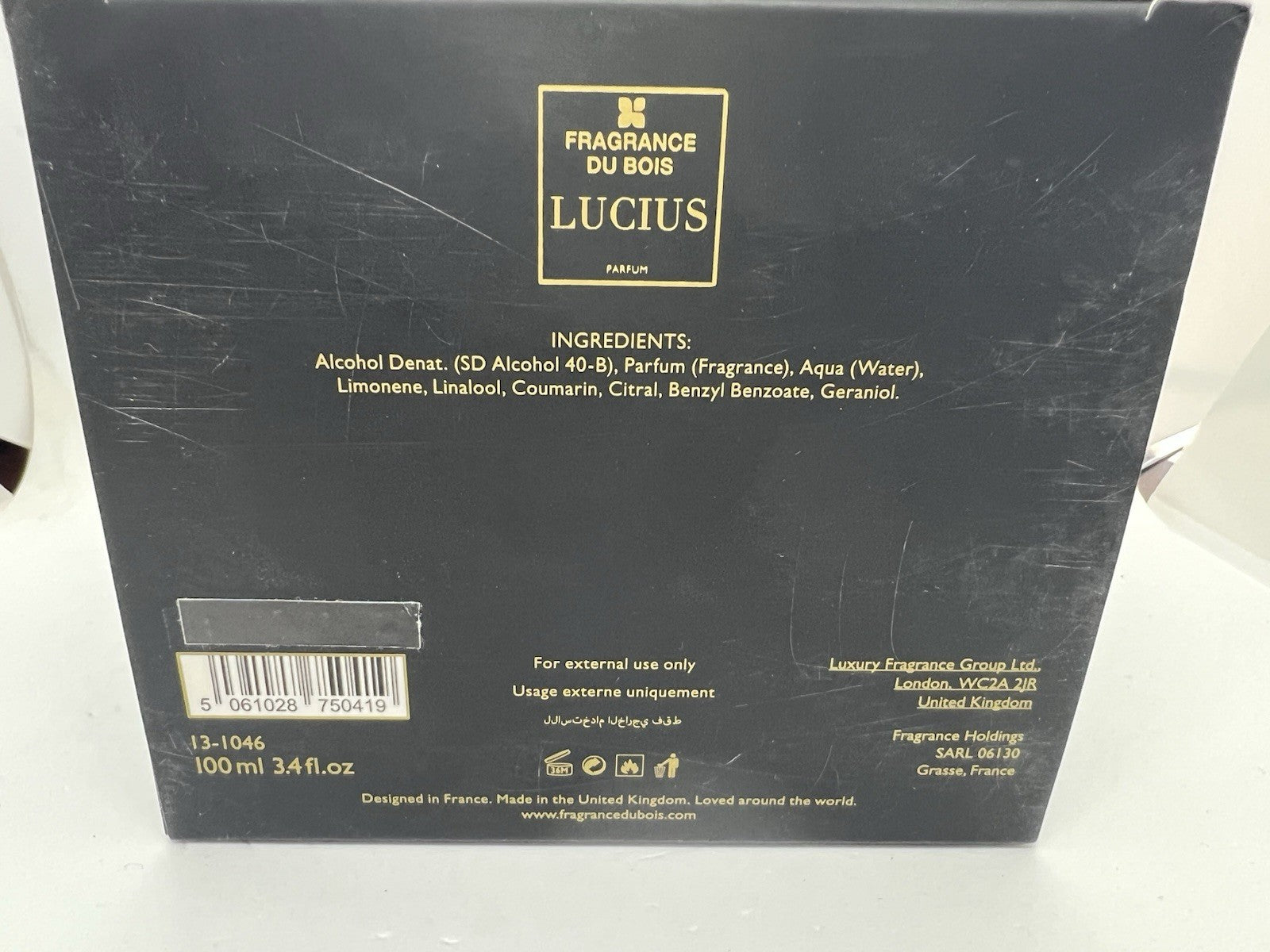 Fragrance Du Bois Lucius Parfum100ml/3.4 Oz ( See Pics)11