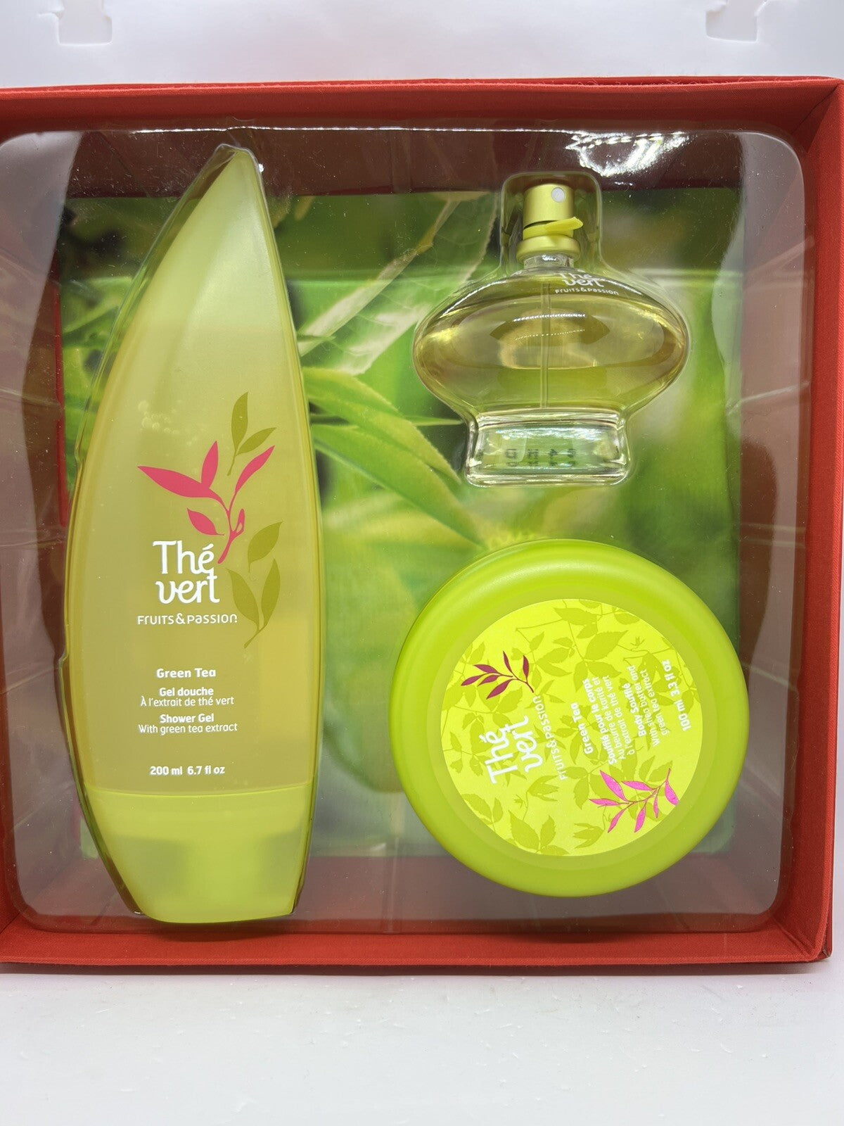 Thé Vert/Green Tea By Fruits & Passion Gift Set edt+Shower Gel+Body Souffle0