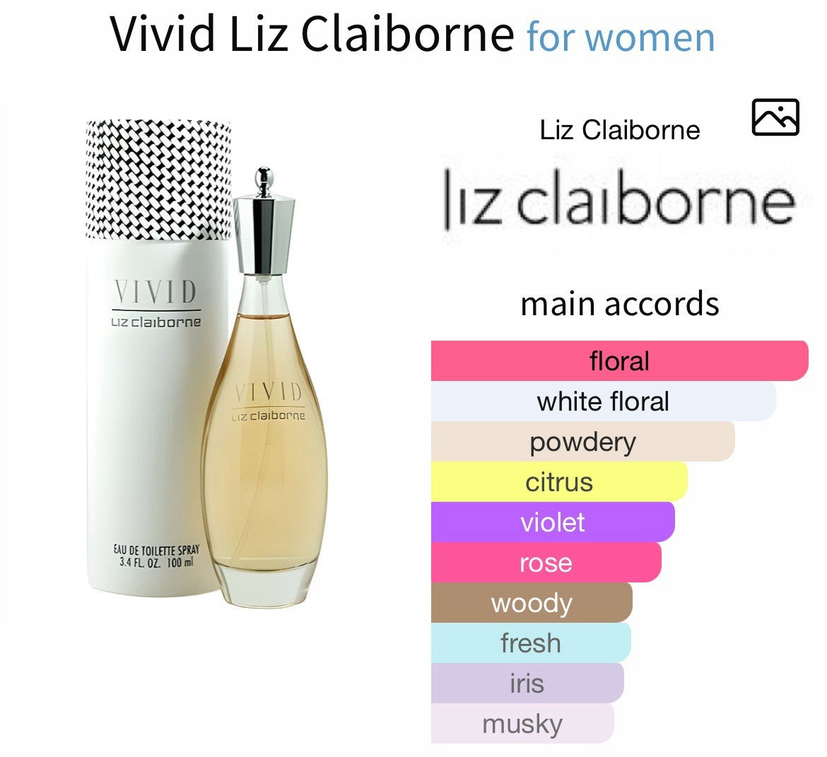 Liz Claiborne Vivid edt 3.4oz/100ml  (Discontinued)6