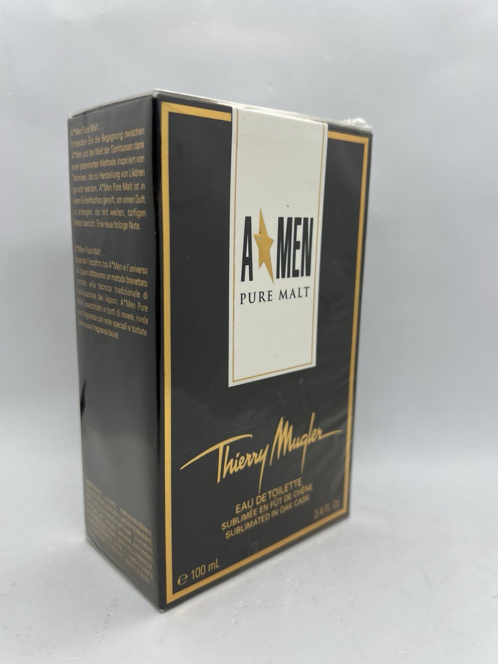 Thierry Mugler Pure Malt EDT 100ml/3.4oz Discontinued (SEALED) 2015 Batch0