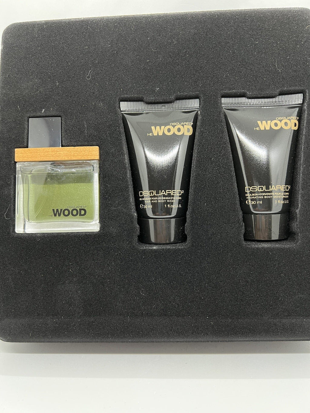 Dsquared² He Wood Gift Set  EDT 30ml + Hair/Body Wash 30ml + Moisturizer 30ml4