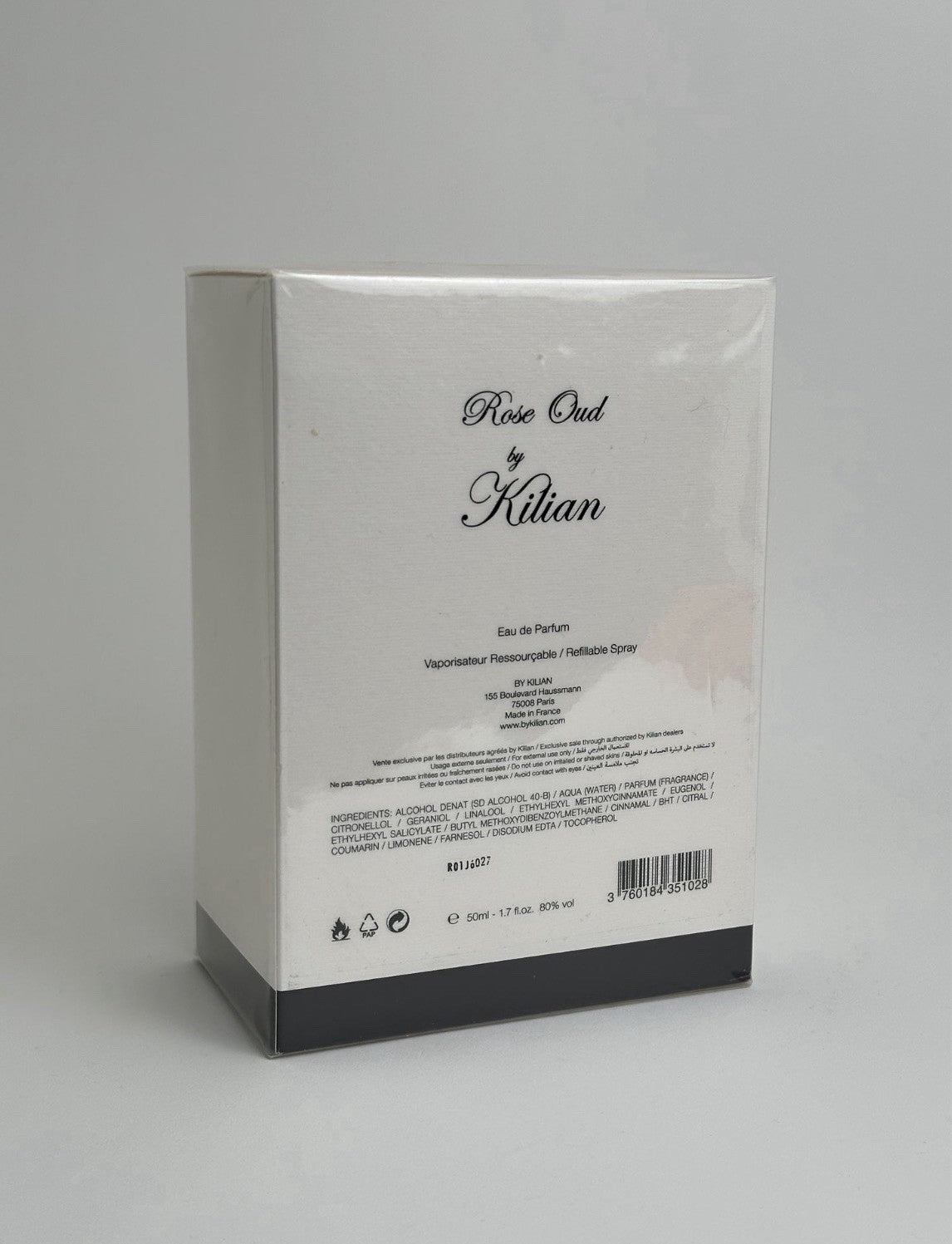 Rose Oud edp By Kilian 50ml/1.7 oz Discontinued (BNIB WITH COFFRET)1