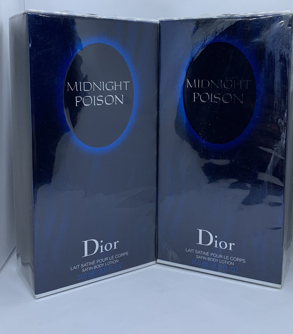 Midnight Poison Dior Satin Lotion 200ml/6.8oz Sealed Discontinued Rare6
