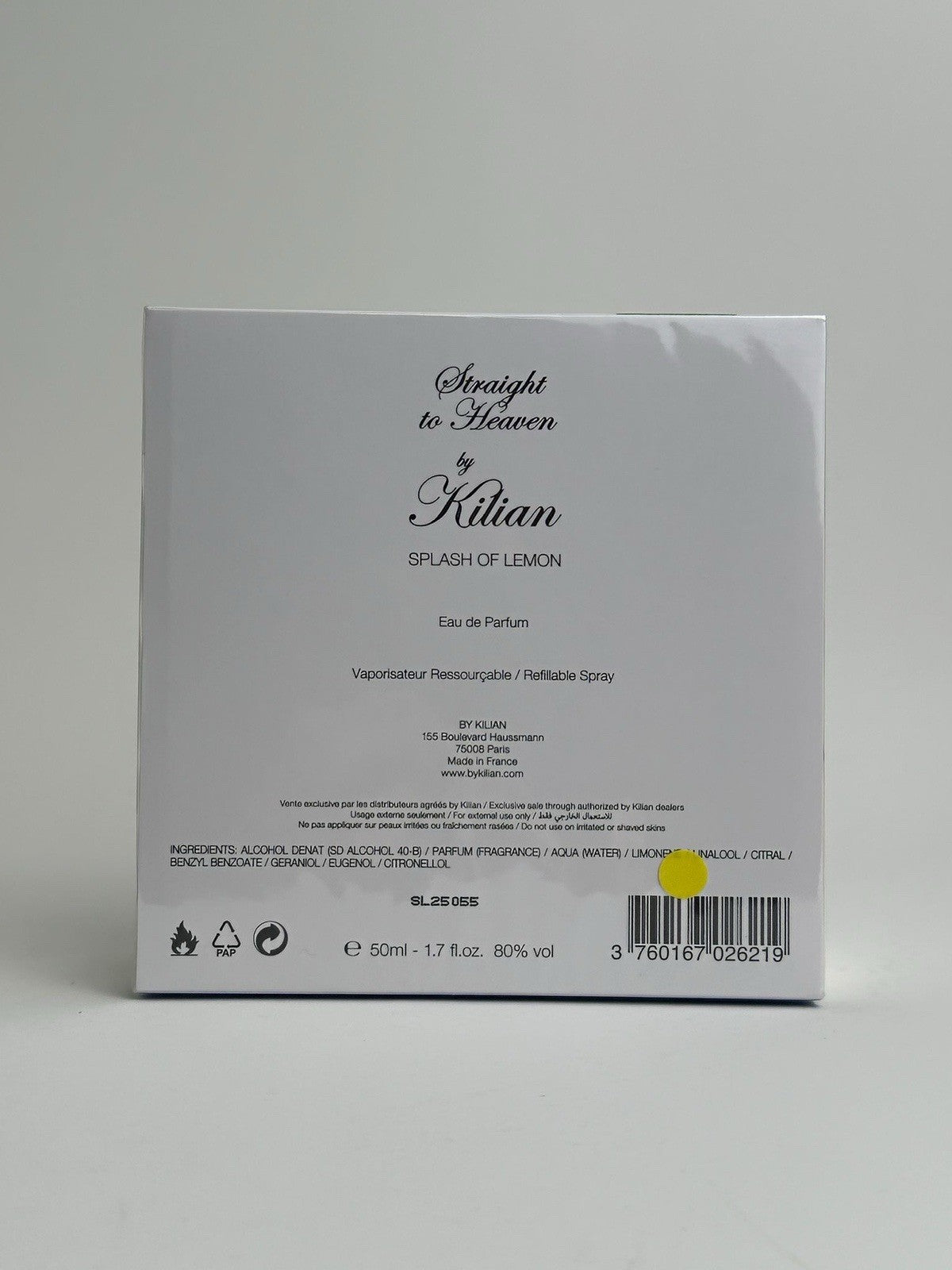 Kilian Straight To Heaven Lemon Splash 50ml/1.7oz (Discontinued & Rare) SEALED1