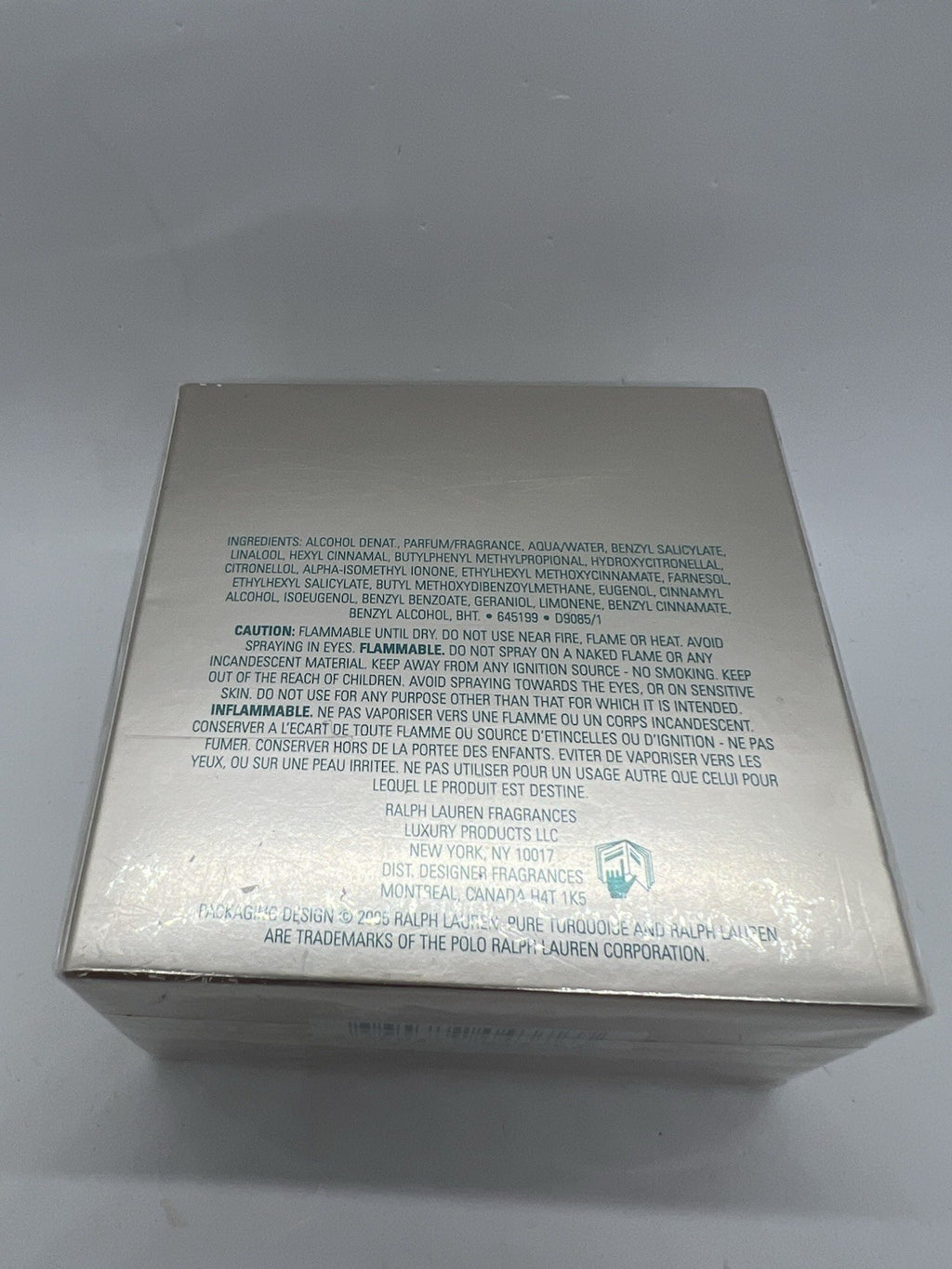 Pure Turquoise edp By Ralph Lauren 125ml/4.2 Oz (Discontinue & Rare) SEALED.6