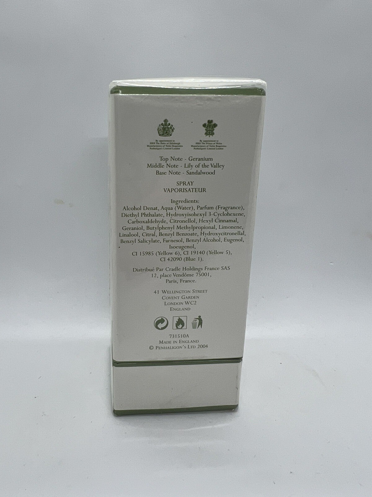 Penhaligon's Lily of the Valley Edt  3.3oz/100mL + Talcum Powder 100g (edt Open)14