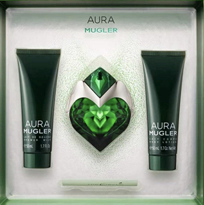 Mugler Aura Gift Set 30ml edp +  50ml Shower Milk + 50ml Body Lotion0