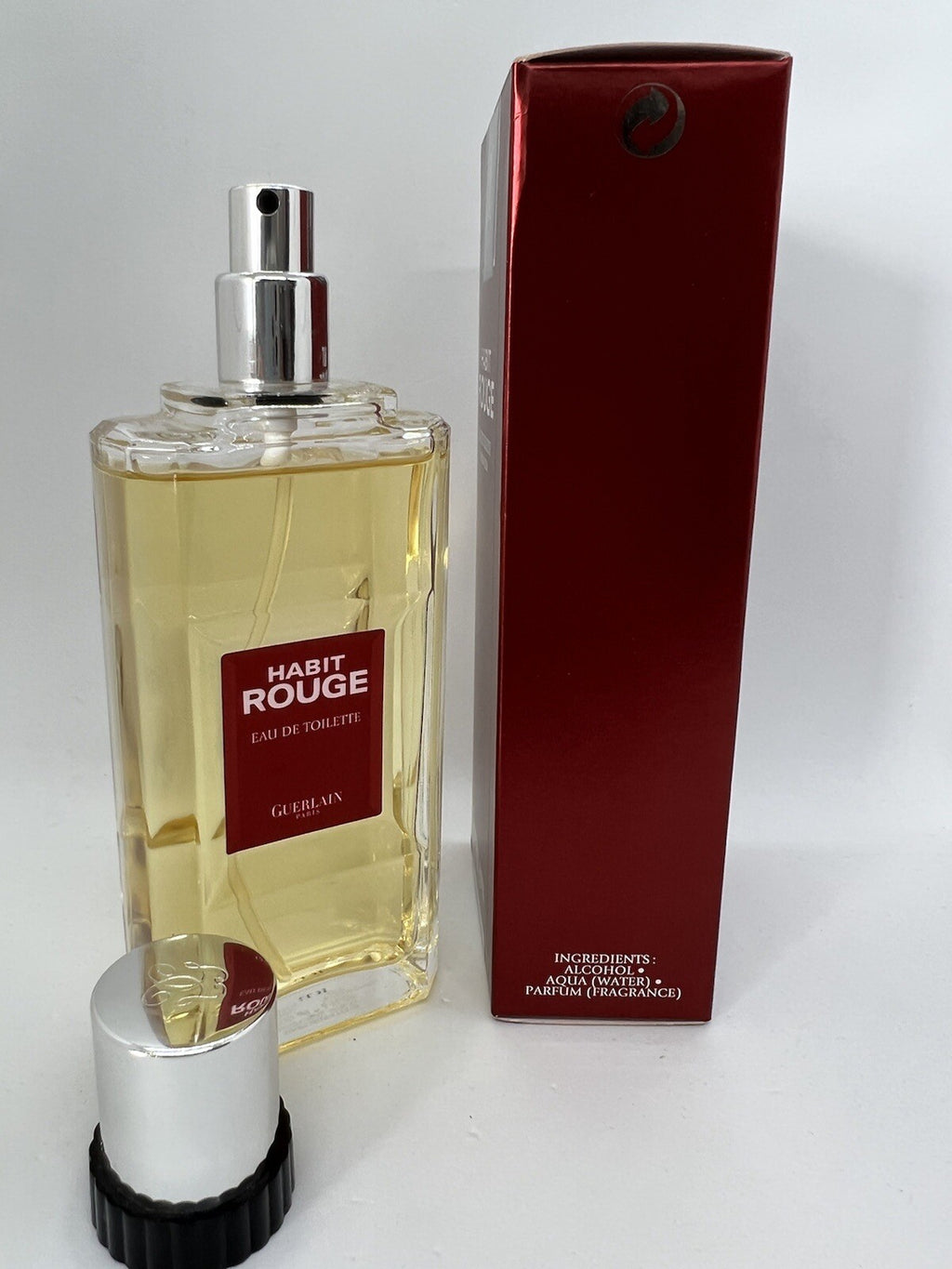 Guerlain Habit Rouge Edt  3.4oz / 100ml Old Formula 3L012