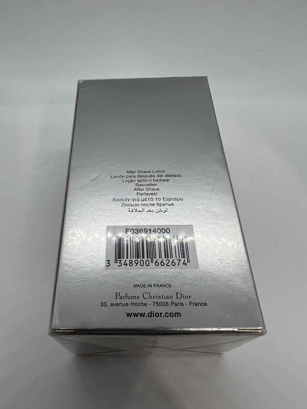 Dior Homme After Shave Lotion 100ml/3.4oz Sealed. 2005 Batch3