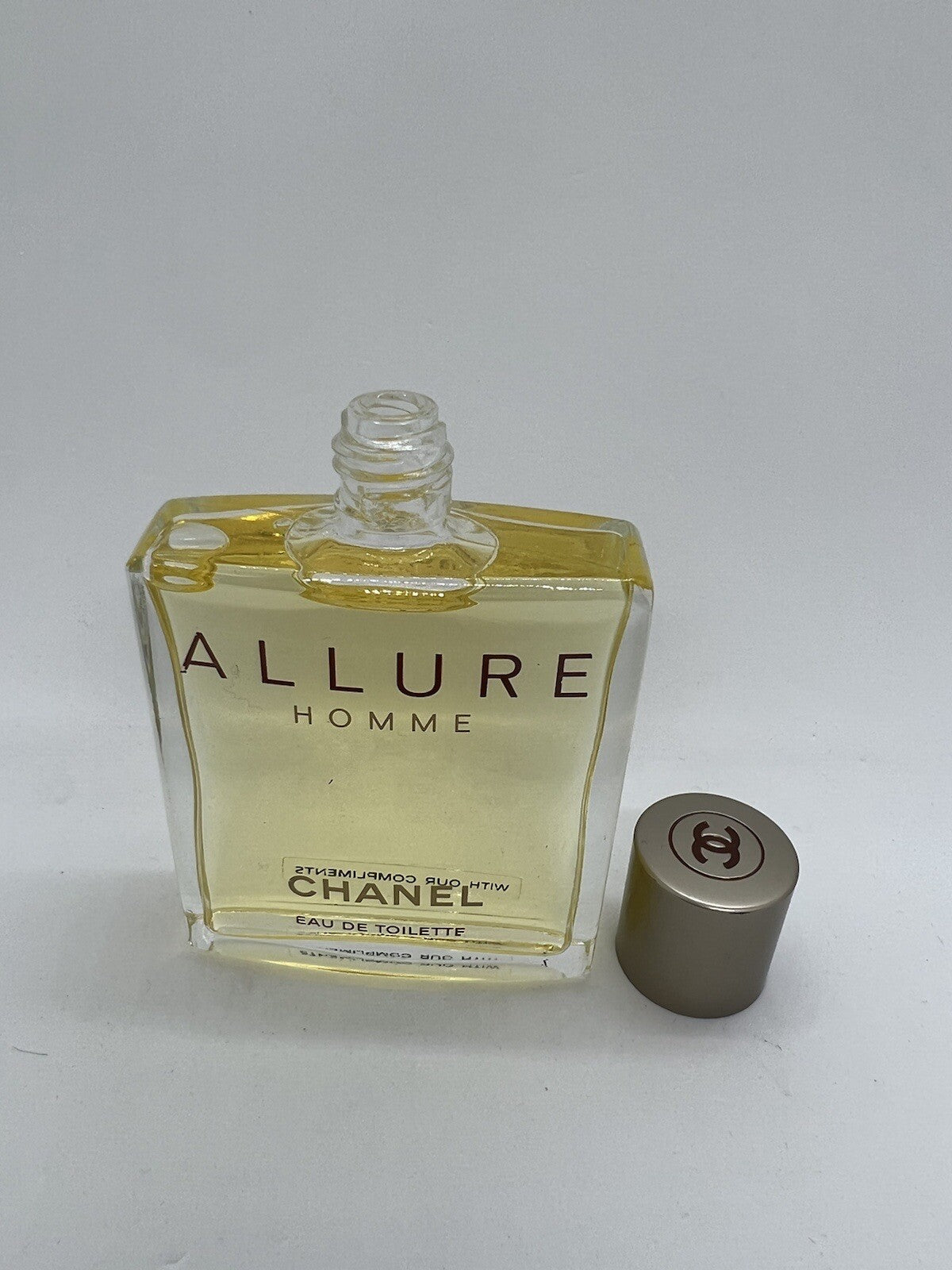 Rare Allure Homme Edt 50ml/1.7oz Splash Bottle No Box Vintage See Pics0