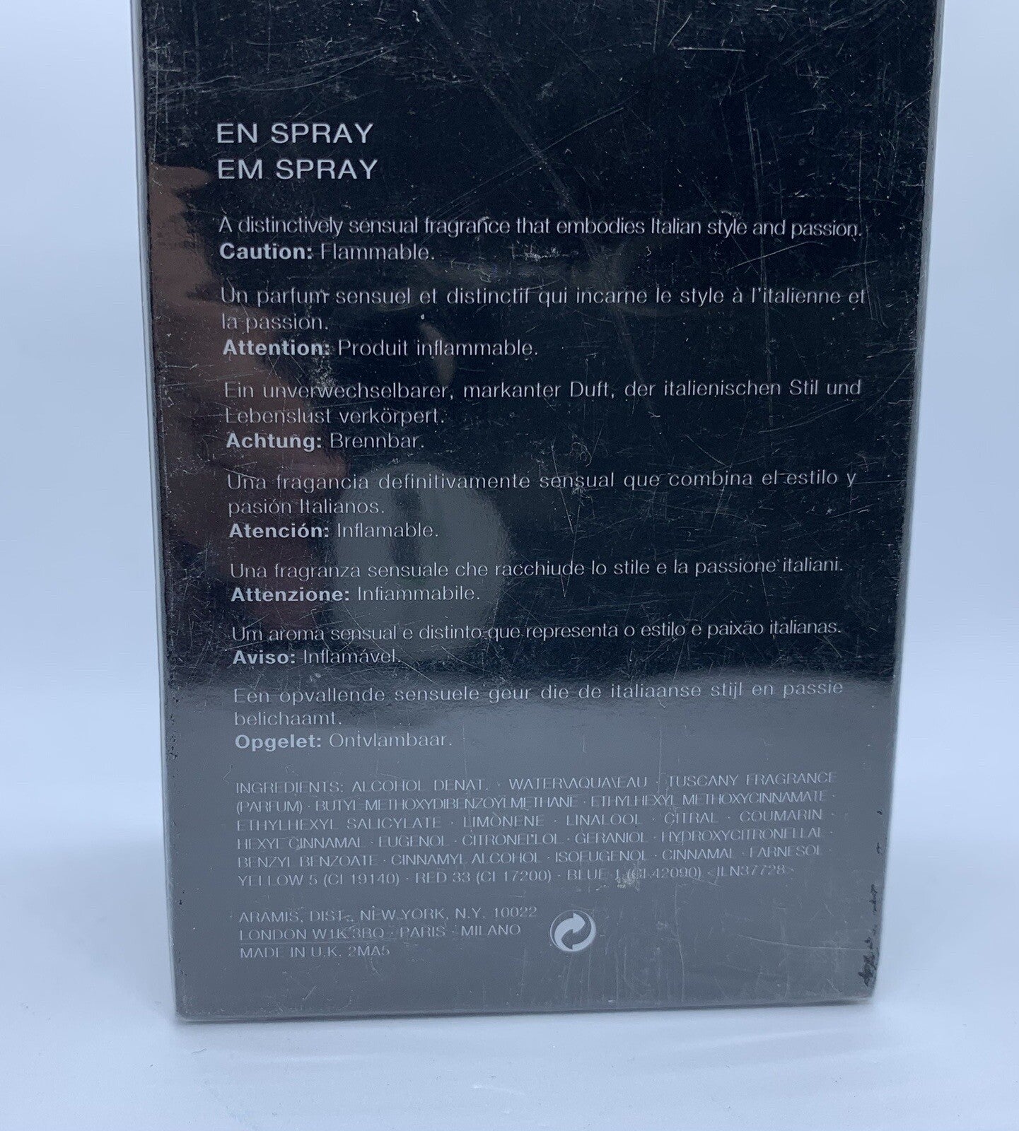 ARAMIS TUSCANY Per UOMO EDT Spray 100ml/3.4OZ. (SEALED)2
