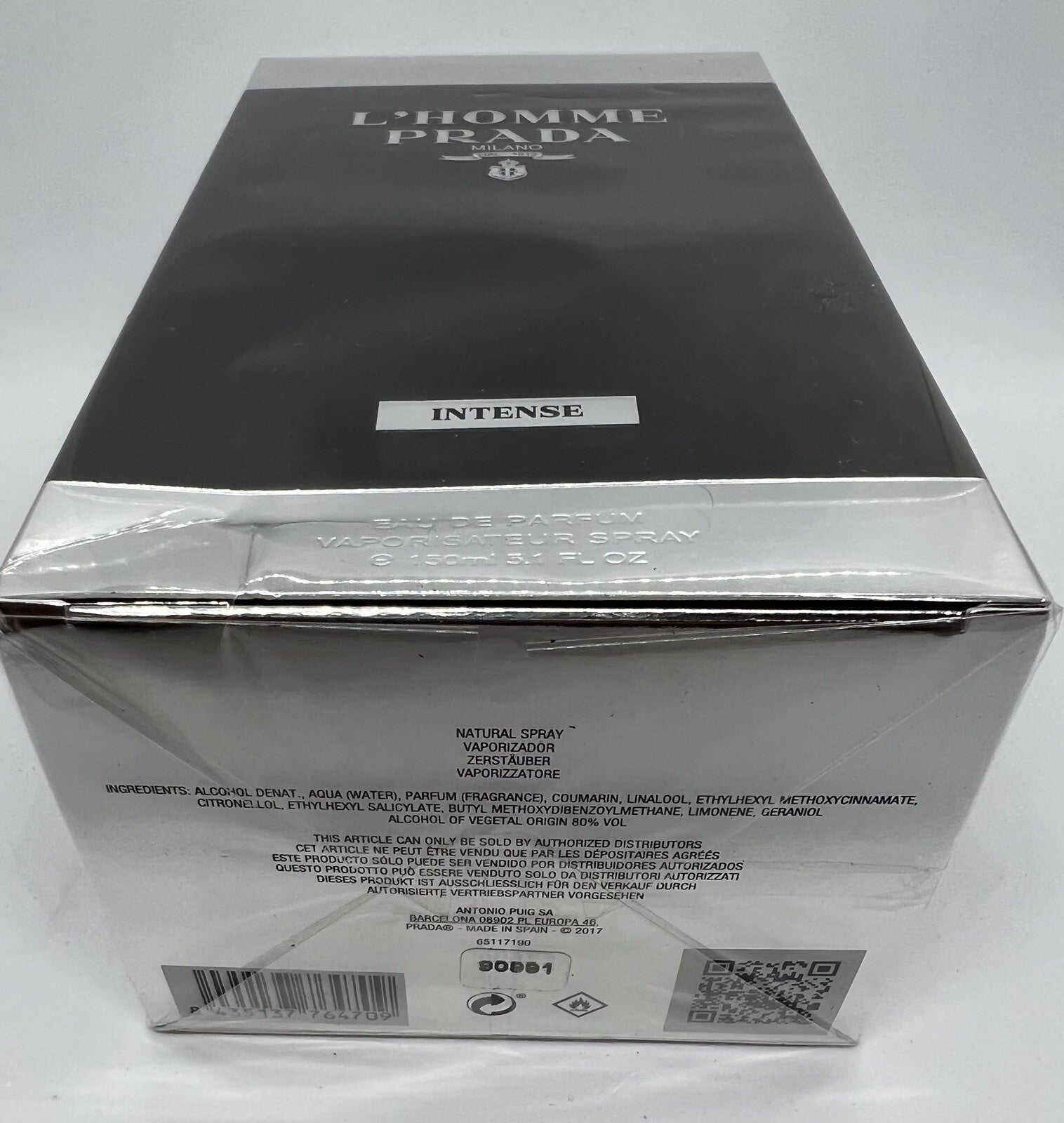 Prada L’homm intense Edp 150ml /5.1 oz /BNIB2