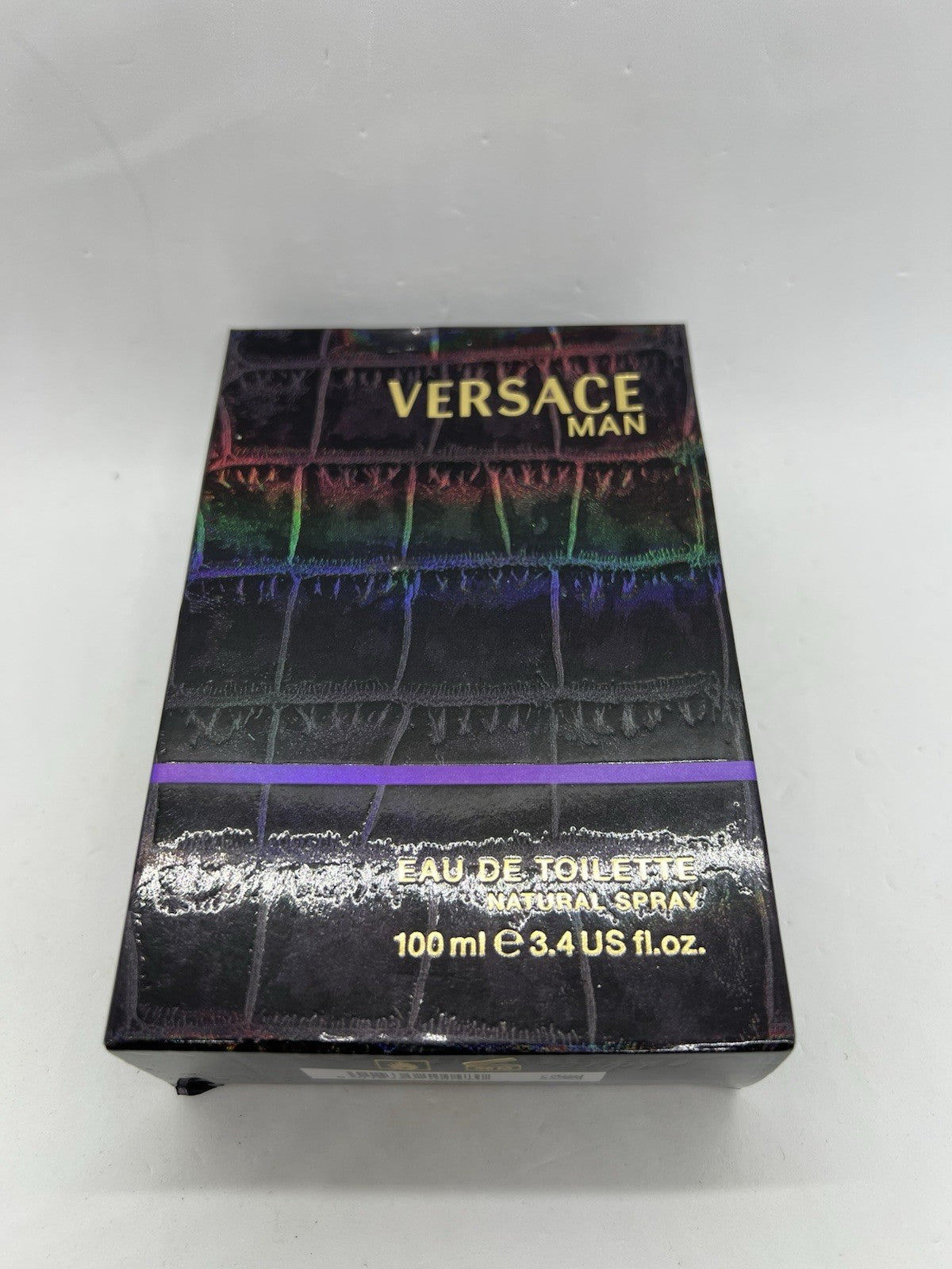 Versace Man Edt  by Versace (Purple)  3.4oz\ 100ml Rare Discontinued Htf8