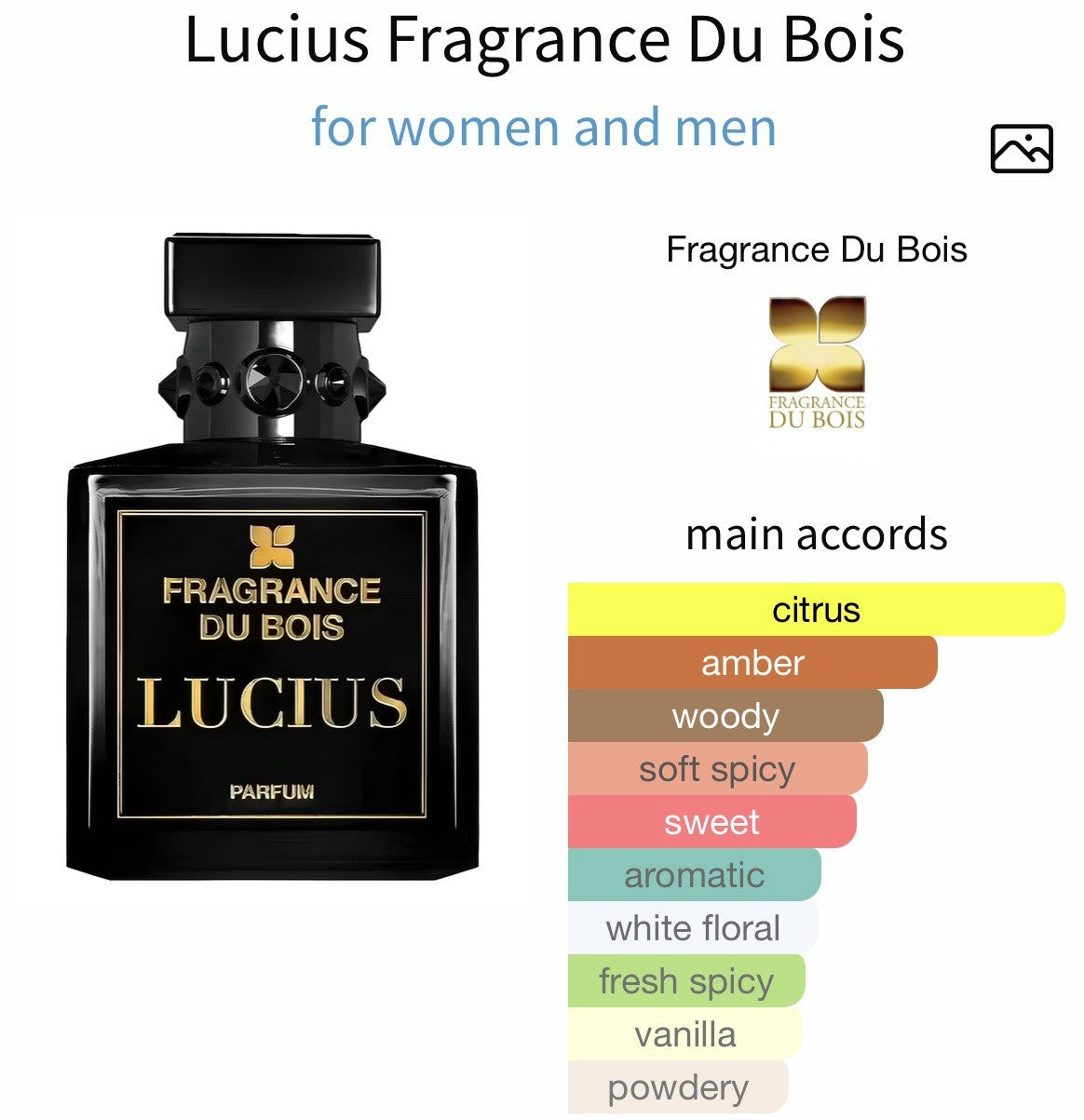 Fragrance Du Bois Lucius Parfum100ml/3.4 Oz ( See Pics)16