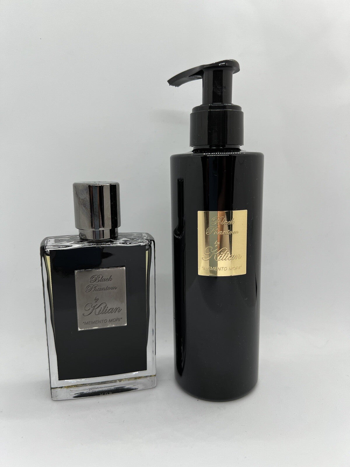 Black Phantom Memento Mori by Kilian 1.7 Oz/50ml Edp  Grey Cap+200ml Lotion2