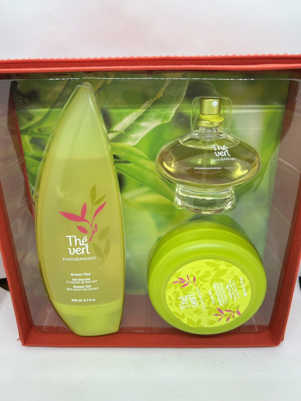 Thé Vert/Green Tea By Fruits & Passion Gift Set edt+Shower Gel+Body Souffle5
