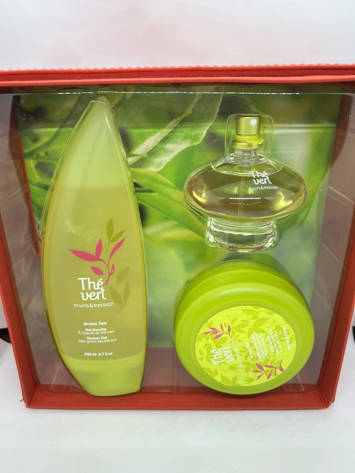 Thé Vert/Green Tea By Fruits & Passion Gift Set edt+Shower Gel+Body Souffle5