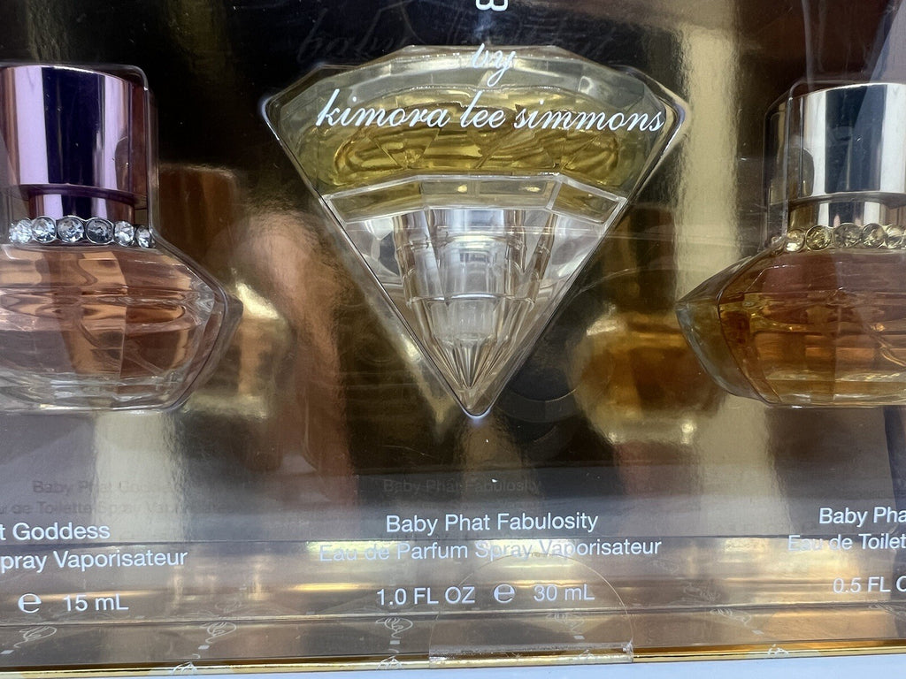 Baby Phat By Kimora Lee Simmons Gift Set (Goddess, Fabulously, Golden Goddess)3