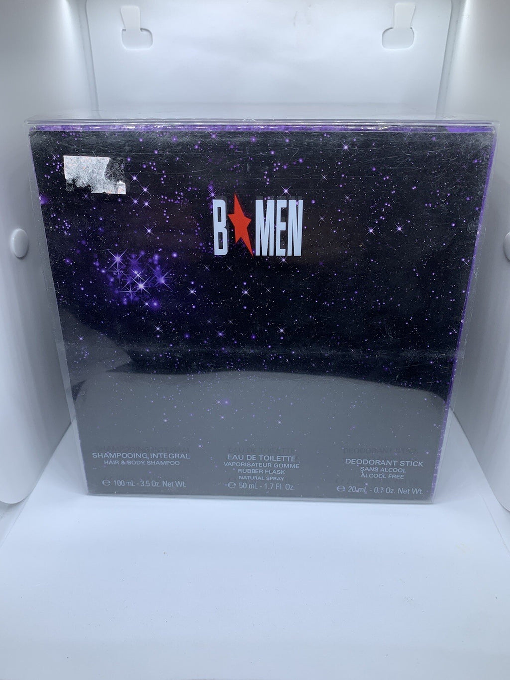 Thierry Mugler B Men Gift Set 1.7 FL OZ /50 ML EDT Spray + Deo + Body Shampoo6