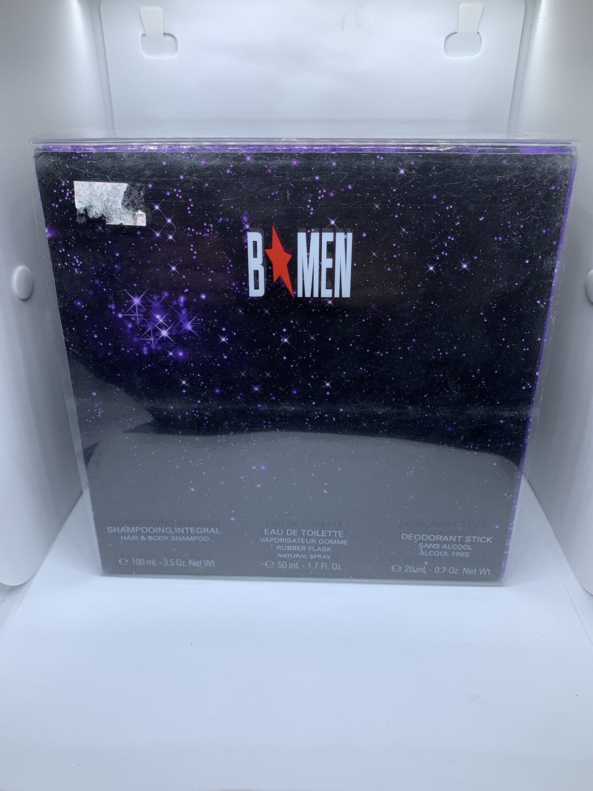 Thierry Mugler B Men Gift Set 1.7 FL OZ /50 ML EDT Spray + Deo + Body Shampoo6