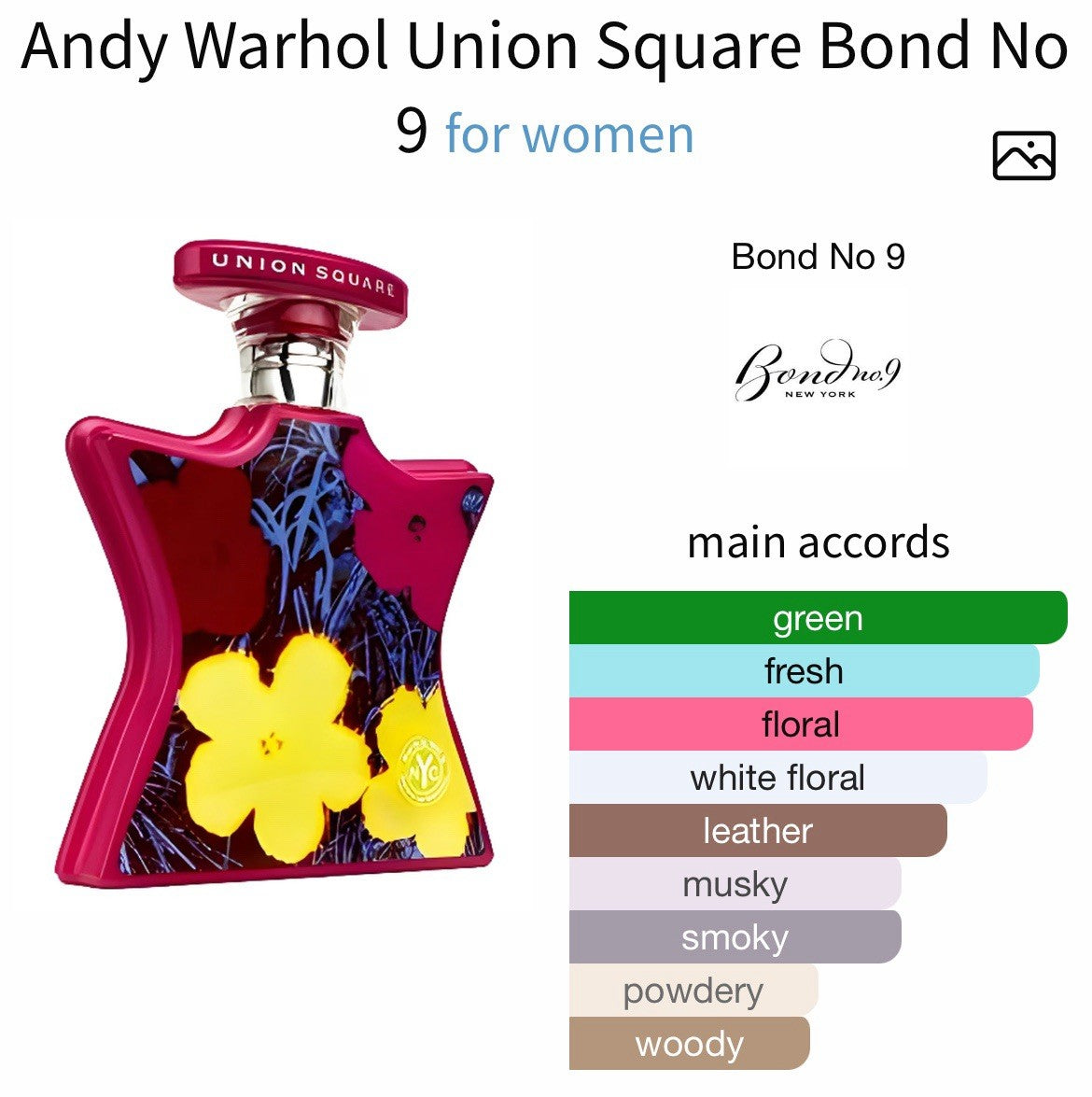 Bond No 9 Andy Warhol Union Square edp 100ml/3.3 Oz Rare! See Photos12