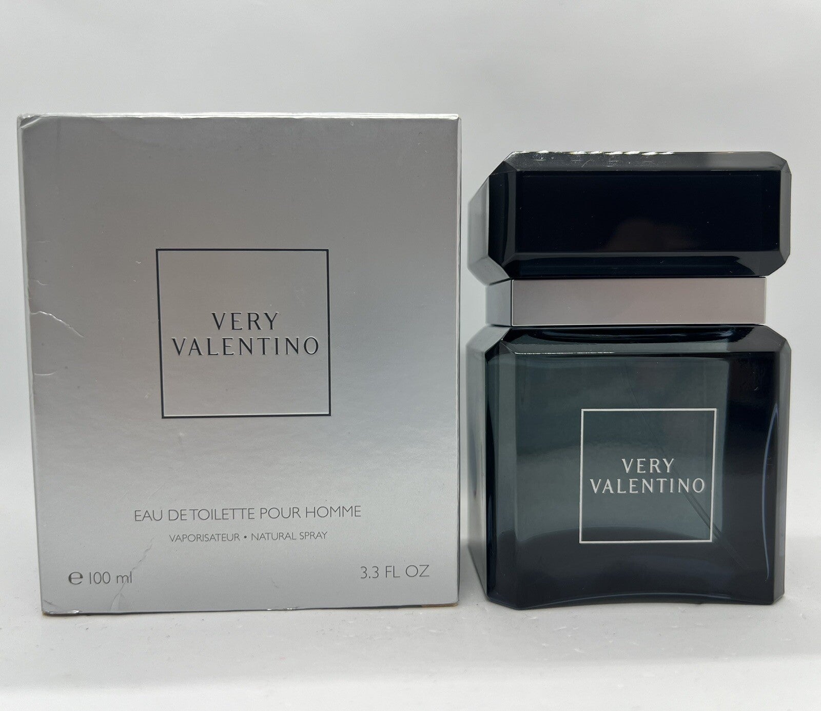 VERY VALENTINO edt Pour Homme Men 100ml/3.3oz  *RARE* Open Box1