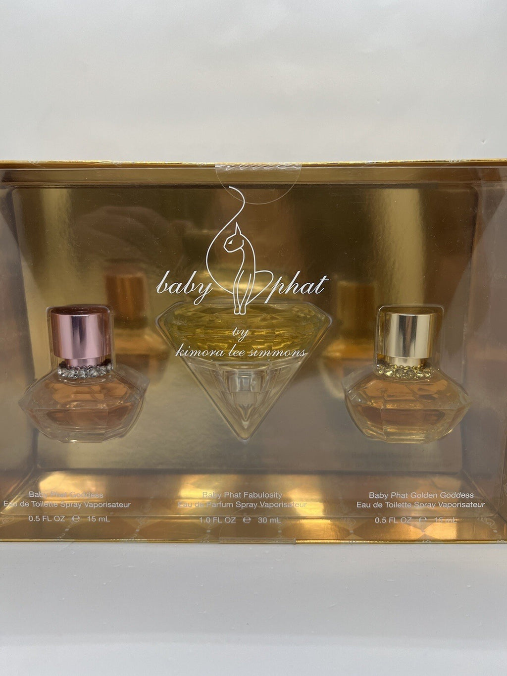 Baby Phat By Kimora Lee Simmons Gift Set (Goddess, Fabulously, Golden Goddess)8