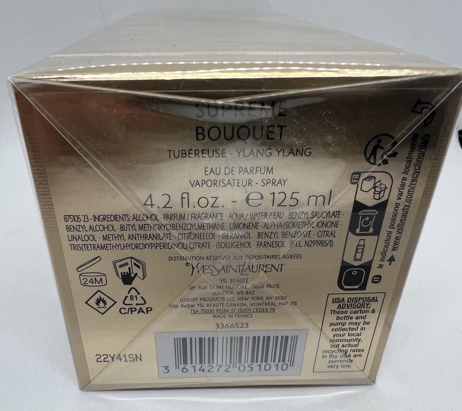 Yves Saint Laurent YSL Supreme Bouquet edp 125ml/4.2 Oz (SEALED)6