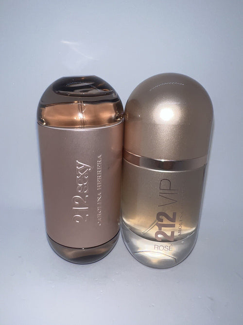 212 VIP Rose edp 50ml + 212 Sexy edp 60ml By Carolina Herrera  no box see photos1