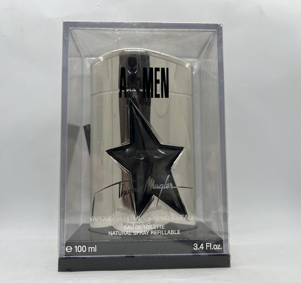 Thierry Mugler A*Men edt 100ml/3.4oz Edition Collector Silver Metal Flask (BNIB)0