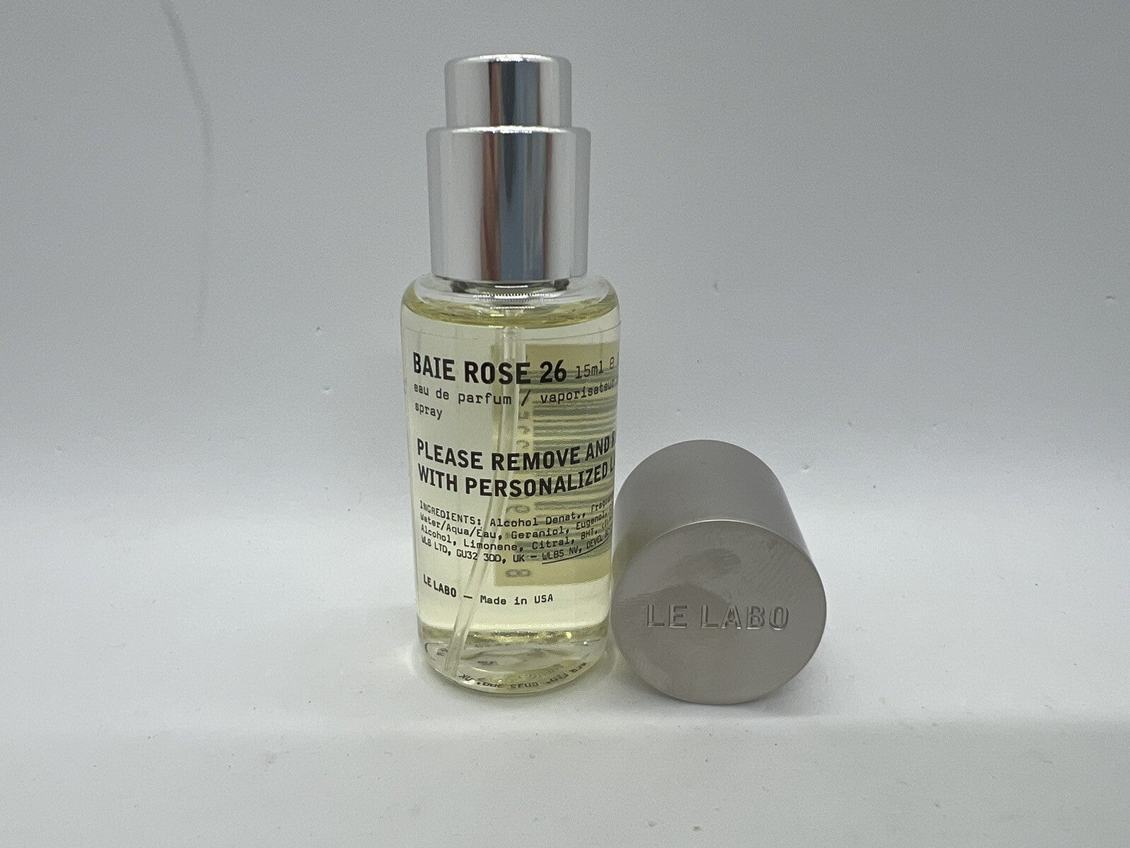 Le Labo Baie Rose 26 Chicago 0.5 Oz/ 15ml Tester No box See photos5