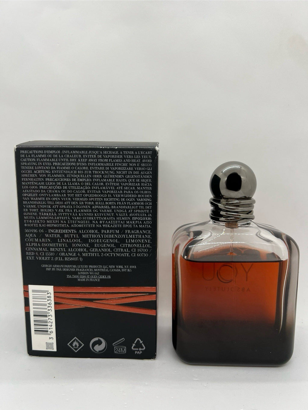 Stronger with You Absolutely Parfum Pour Homme By Giorgio Armani 100ml (See Pix)2