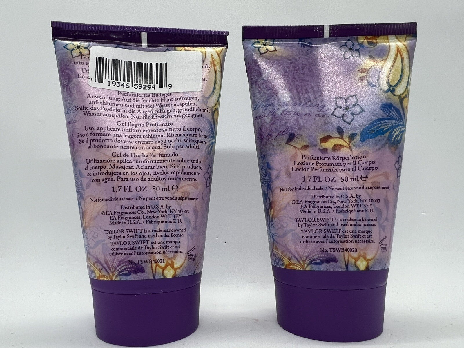 2x50ml Taylor Swift Wonderstruck Scented Bath Gel+scented Body Lotion No Box5