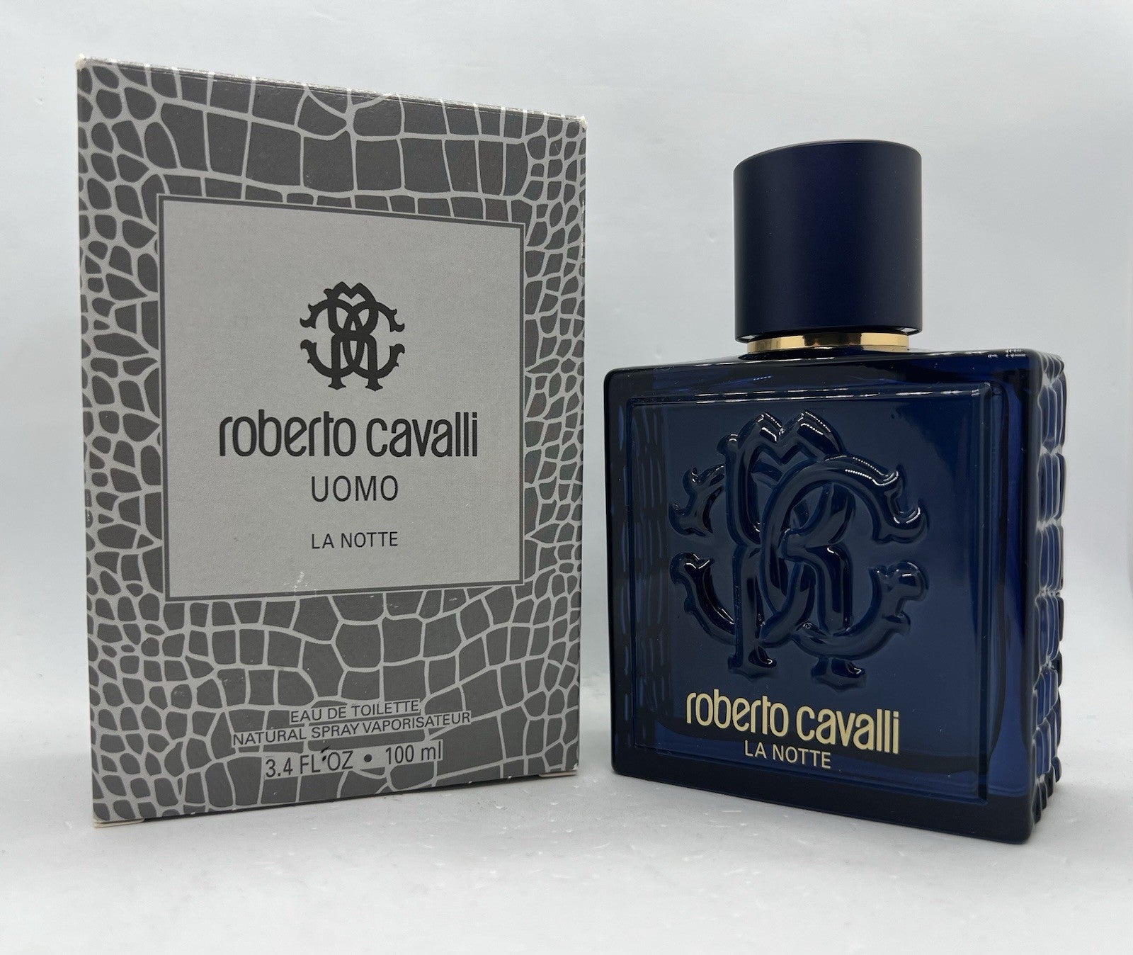 Roberto Cavalli Uomo La Notte edt  100ml/3.4 Oz DISCONTINUED0
