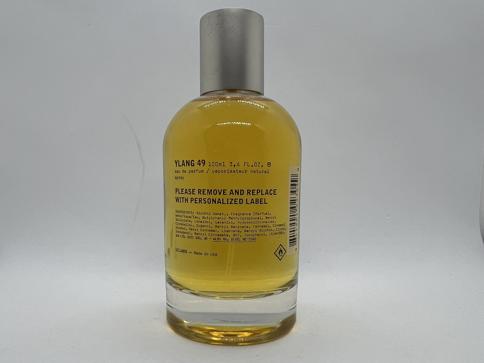 Le Labo Ylang 49 edp  3.4 Oz/ 100ml Clear Label Tester No box0
