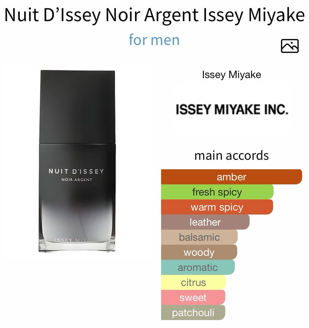 Issey Miyake Nuit D’Issey Noir Argent edp 100ml/3.3 Oz (Discontinued) See Pix12