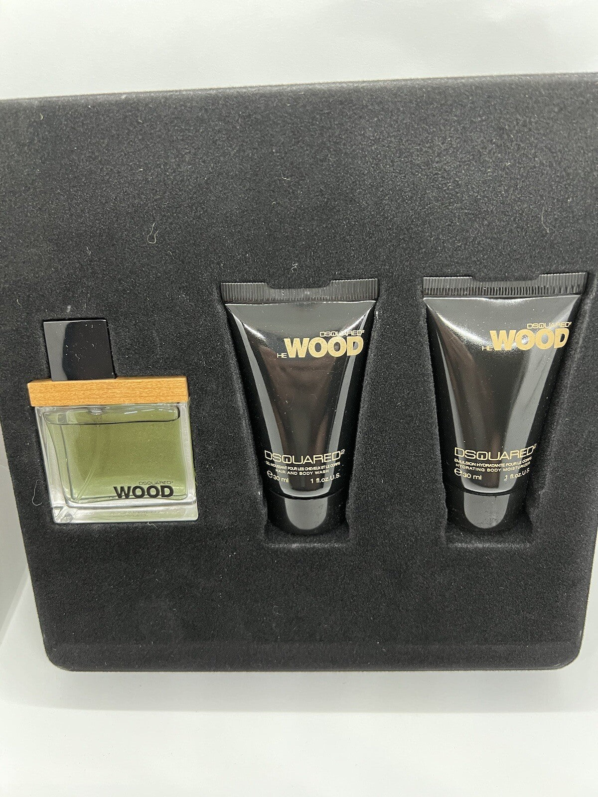 Dsquared² He Wood Gift Set  EDT 30ml + Hair/Body Wash 30ml + Moisturizer 30ml3