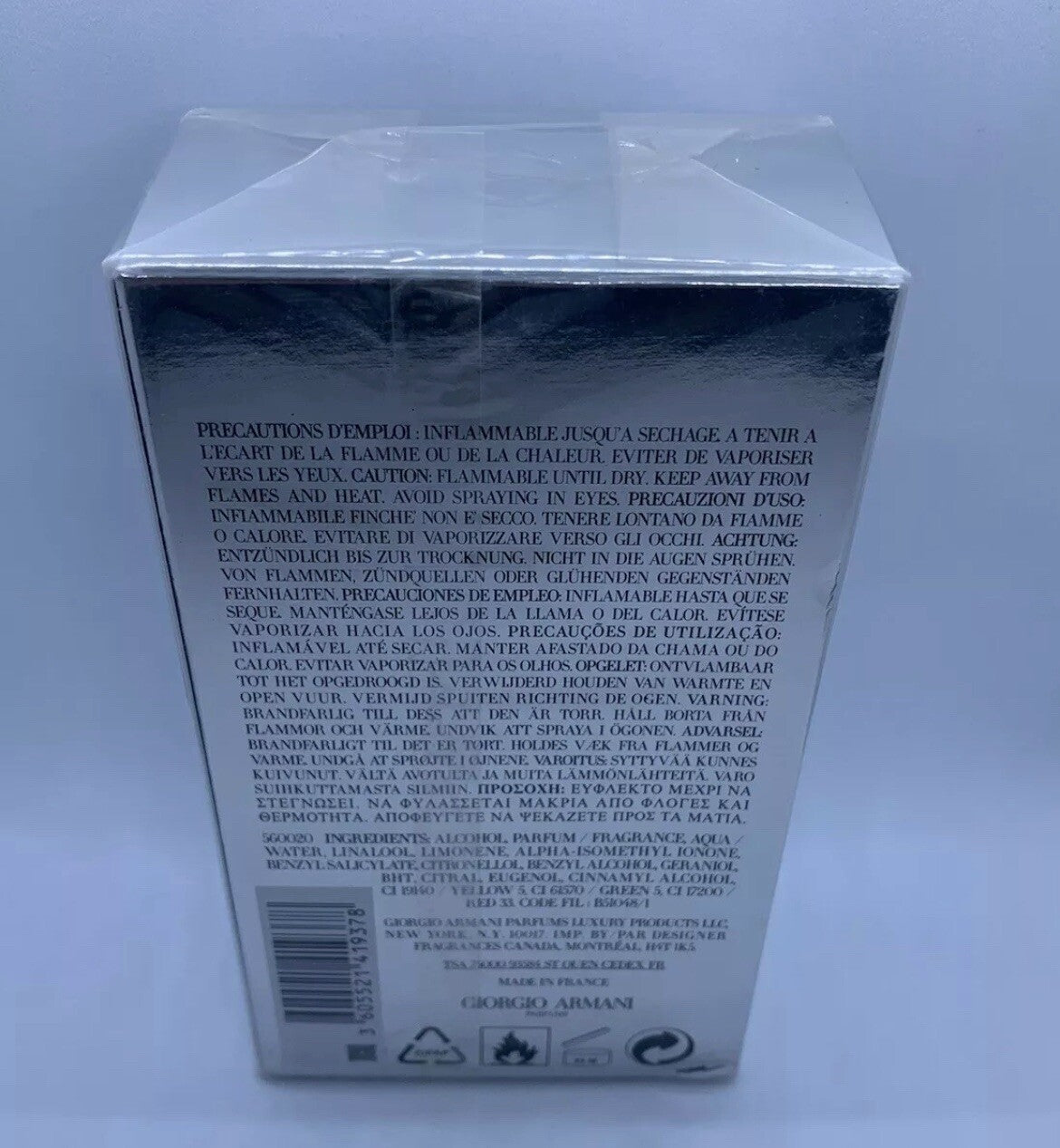 Armani Acqua Di Gio Essenza Edp for Men 75ml/2.5 Oz SEALED/DISCONTINUED (2018)1