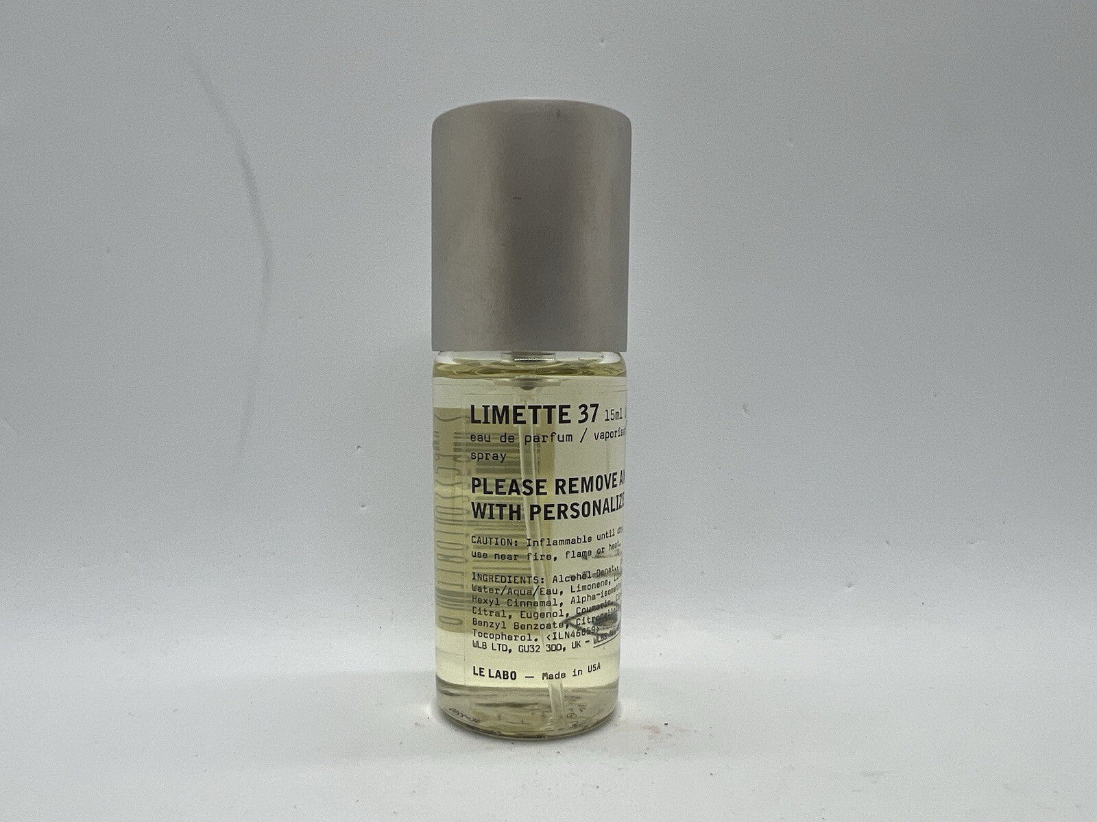 Le Labo Limette 37 San Francisco  0.5 Oz/ 15ml Tester No box See photos1