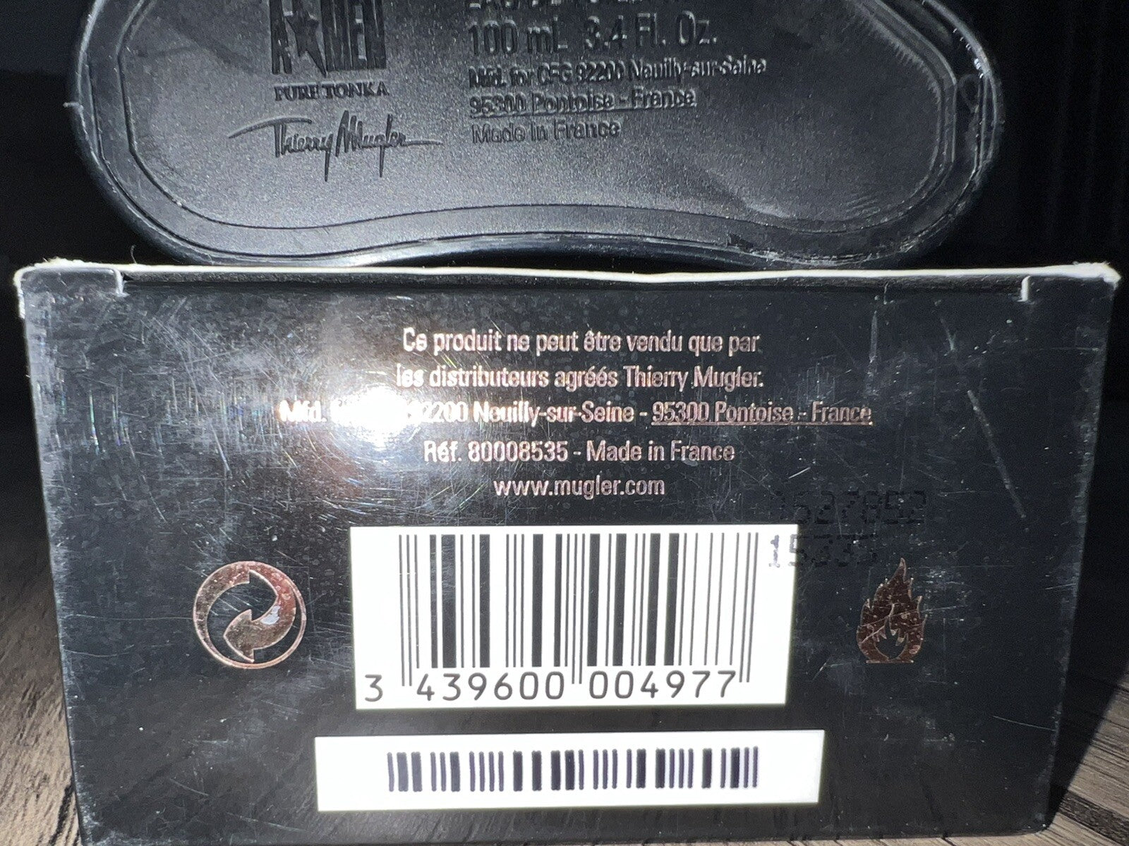 Thierry Mugler Pure Tonka EDT 100ml/3.4oz Discontinued And Rare4