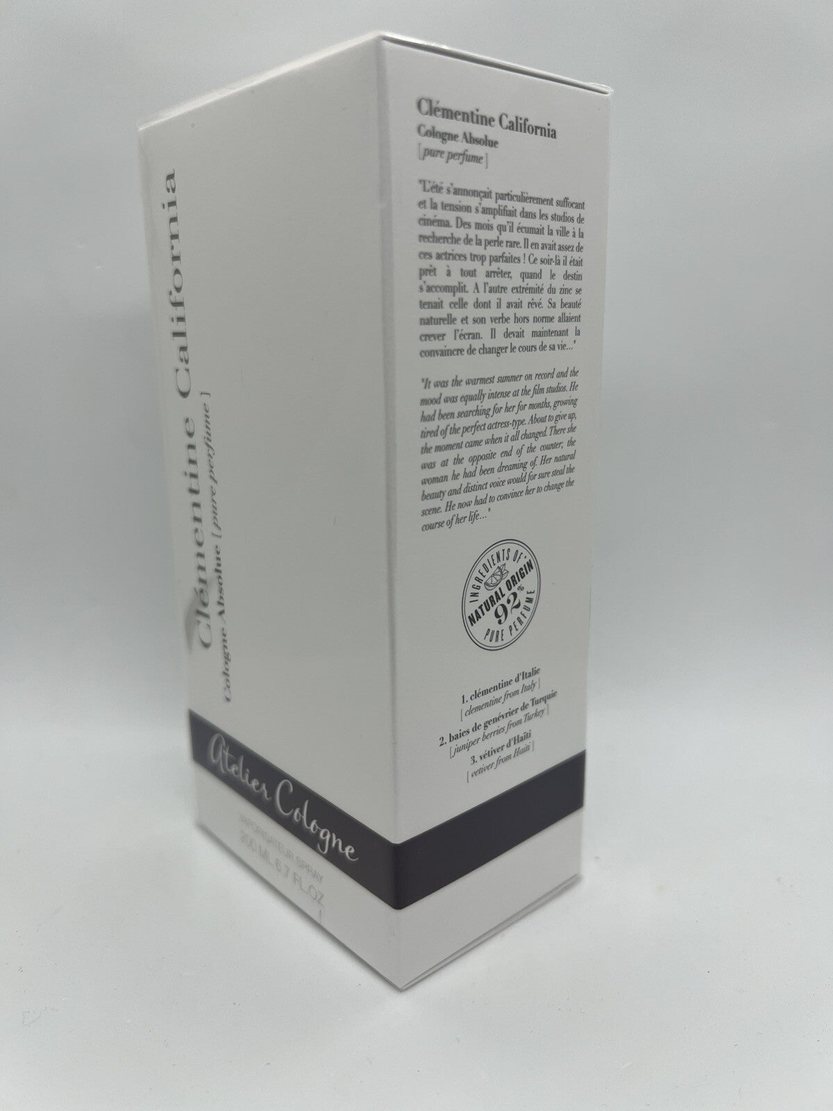 Atelier Cologne Clementine California Cologne Absolue (Pure Perfume)200ml SEALED2