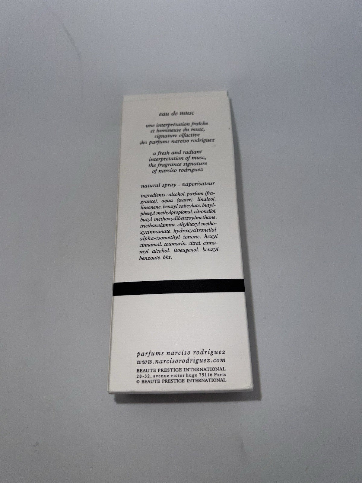 ESSENCE EAU DE MUSC Narciso Rodriguez EDT 75 ml 2.5 oz7