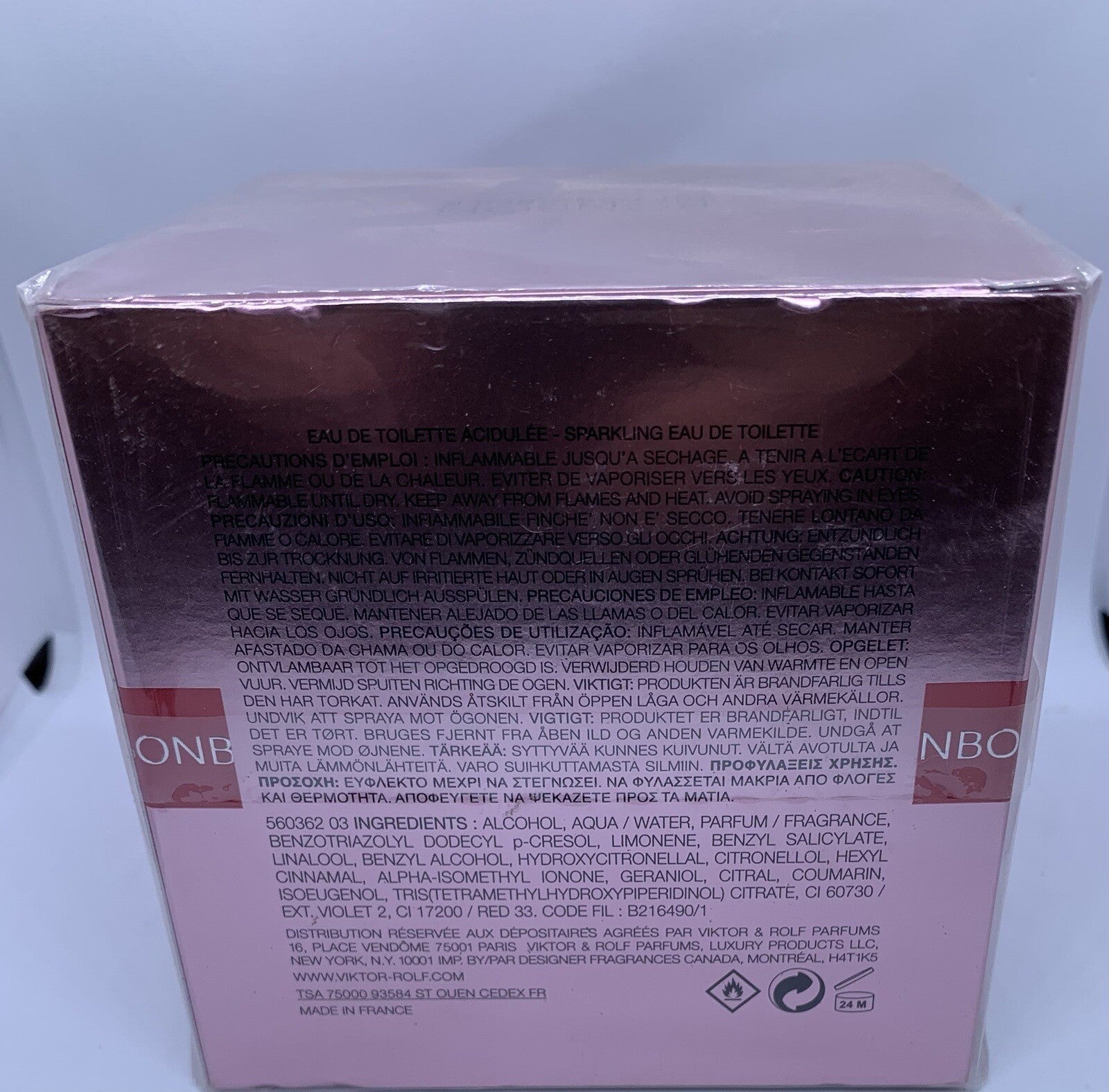 VIKTOR ROLF BONBON SPRING SUMMER 50 ML / 1.7 OZ SPARKLING EDT SPRAY (SEALED)3
