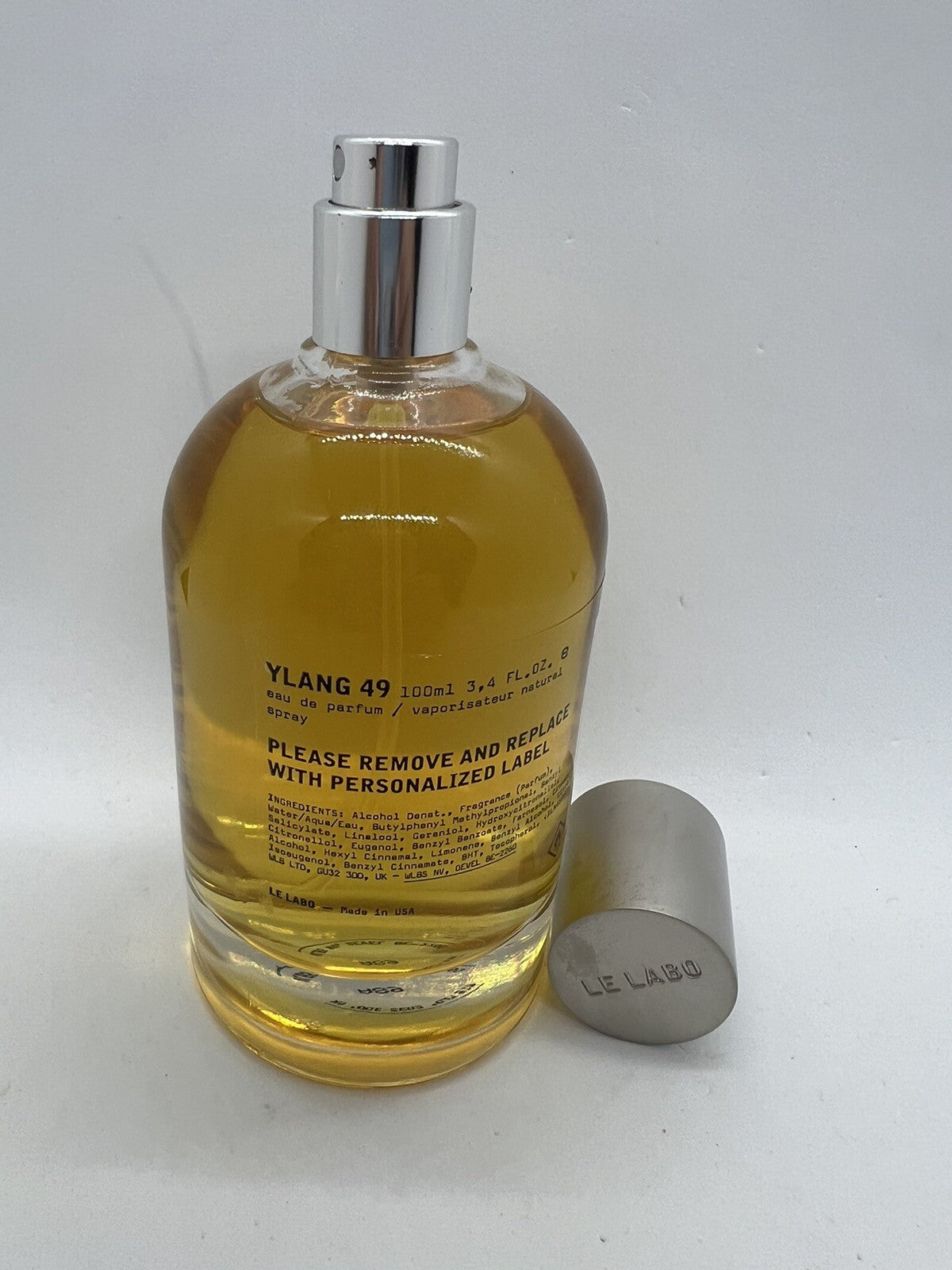 Le Labo Ylang 49 edp  3.4 Oz/ 100ml Clear Label Tester No box6