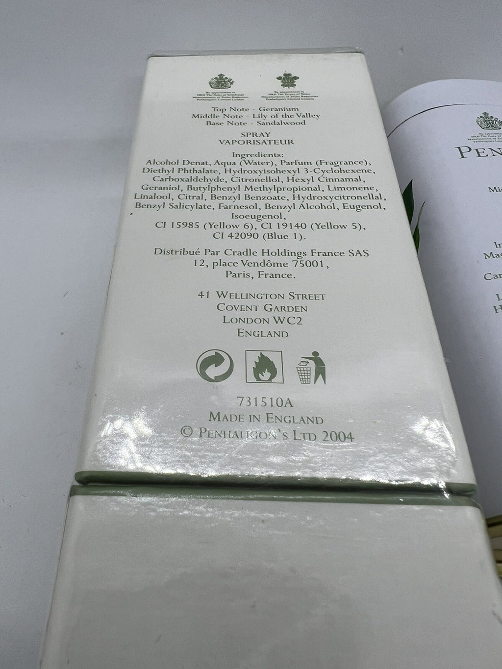Penhaligon's Lily of the Valley Edt  3.3oz/100mL + Talcum Powder 100g (edt Open)11