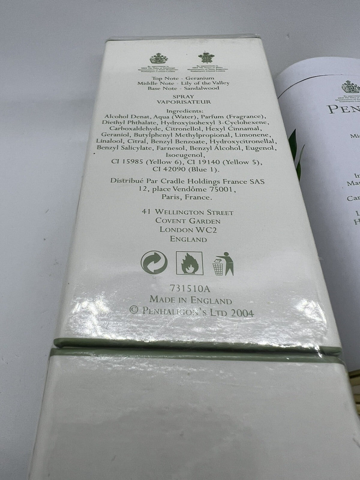Penhaligon's Lily of the Valley Edt  3.3oz/100mL + Talcum Powder 100g (edt Open)11