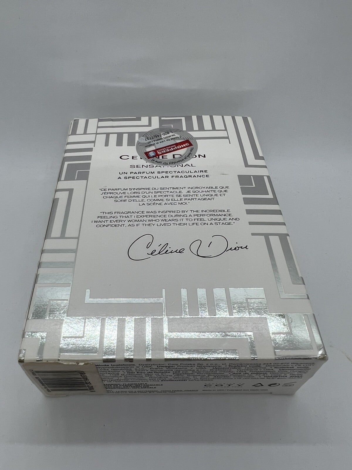 Sensational Edt by Celine Dion 3.4oz/100ml Open Box Discontinued4