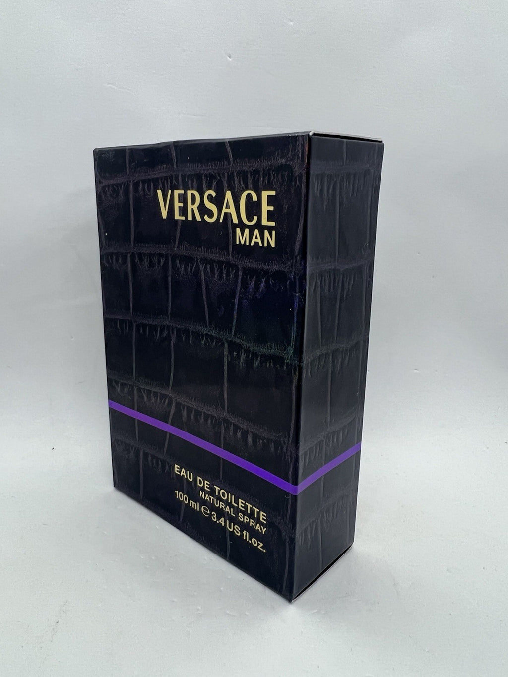 Versace Man Edt  by Versace (Purple)  3.4oz\ 100ml Rare Discontinued Htf7